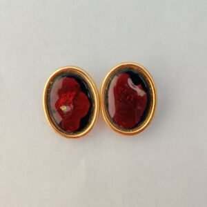 Boucles d’oreilles clips « OVALESER »