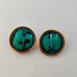 Boucles d’oreilles clips serties « RONDEG »