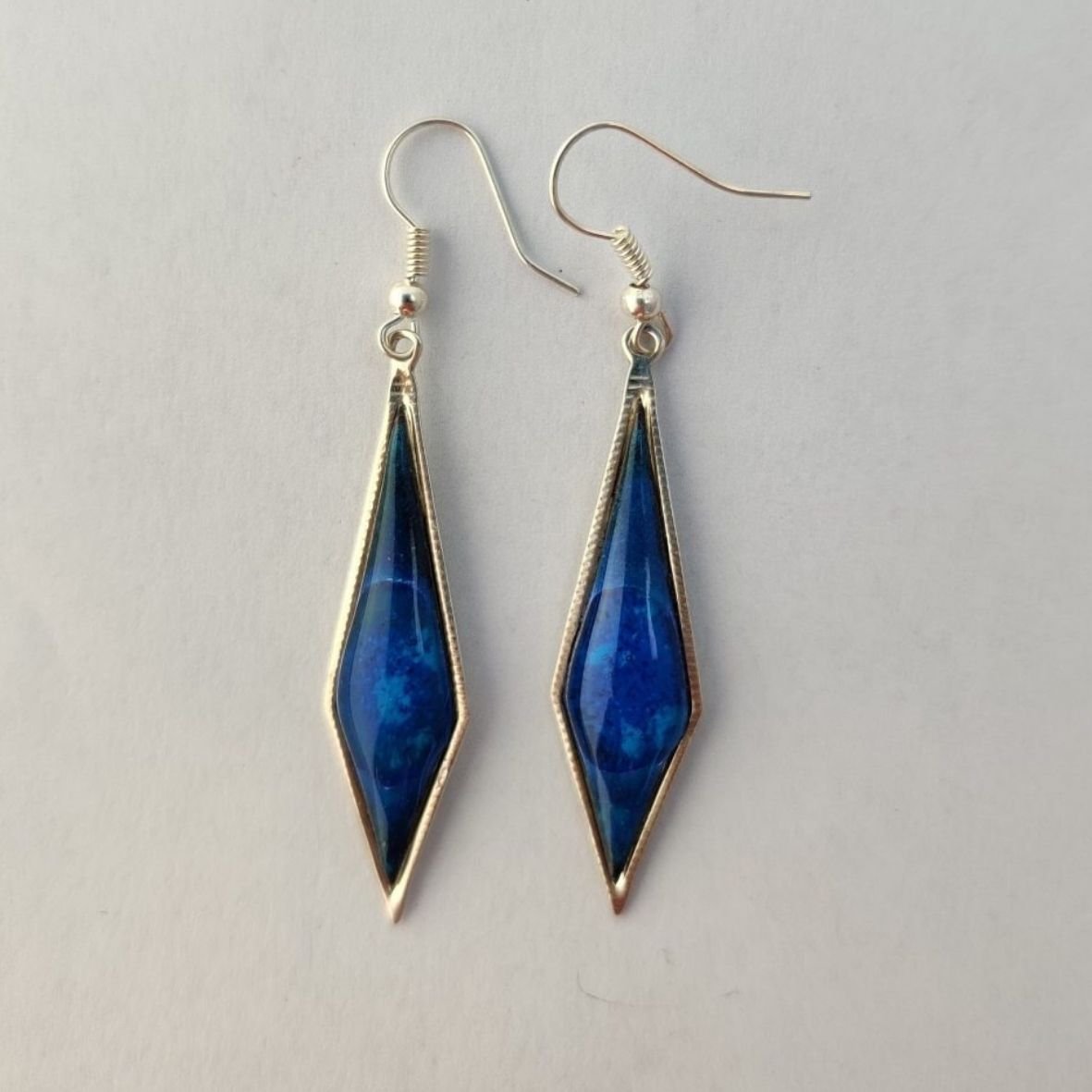 Boucle d’oreilles pendantes « LOZANGE »